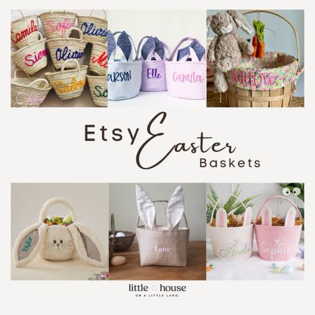 If you are looking for an Easter basket, I’ve collected some of my favorites from Etsy.  These are so cute and personalized too!

#LTKSpringSale #LTKSeasonal #LTKkids
