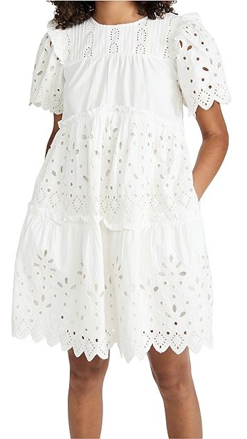 Hazel Eyelet Tiered Dress | Shopbop