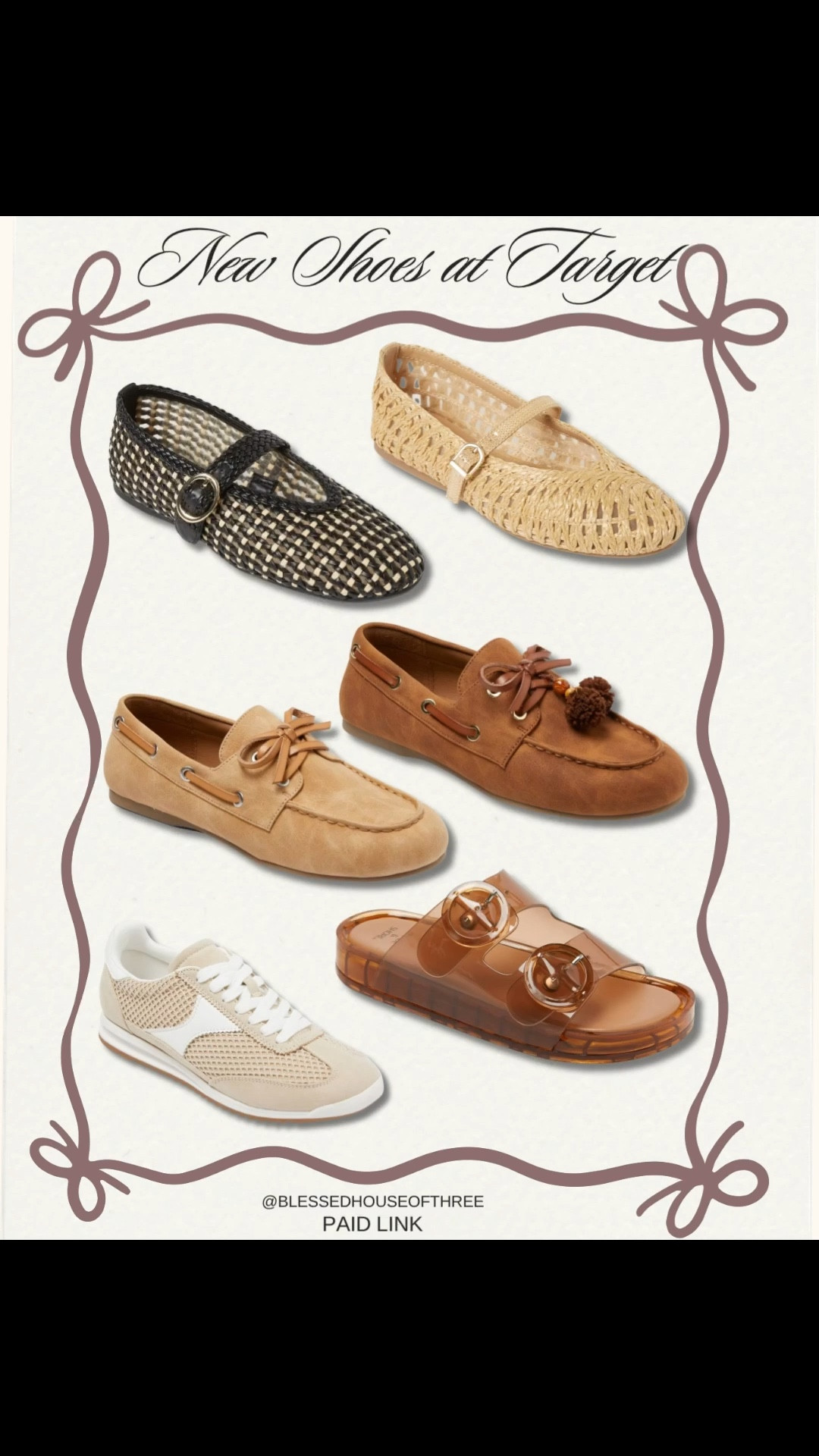 New shoes @Target  🤎 These spring-neutral finds look way more expensive than they are — woven flats, classic loafers, comfy sneakers + the cutest jelly sandals. Linking all my favorites for everyday outfits + travel days! Save for later 🤍.#LTKFindsUnder50 

#LTKWorkwear #LTKSeasonal