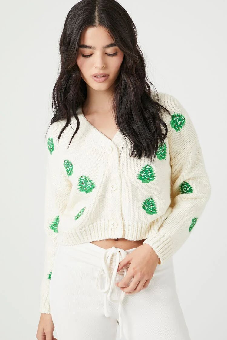 Christmas Tree Cardigan Sweater | Forever 21 | Forever 21 (US)