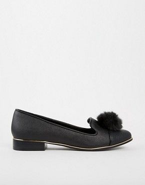 River Island Pom Pom Slipper Shoes | ASOS UK
