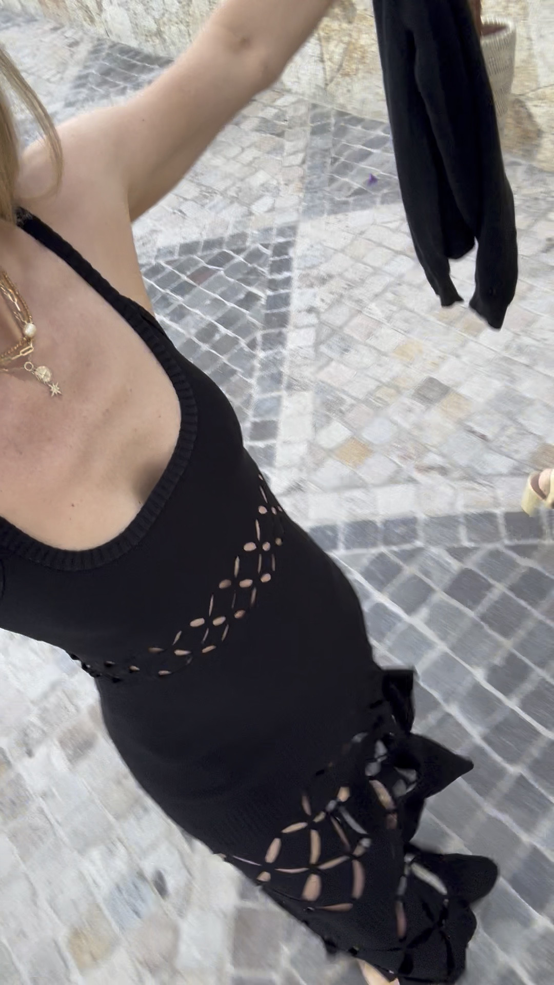 Loved wearing this dress! It’s a heavy weight stretchy knit. So comfortable and flattering. I’m wearing the XS it’s VERY stretchy. 

#LTKSwim #LTKTravel #LTKSeasonal