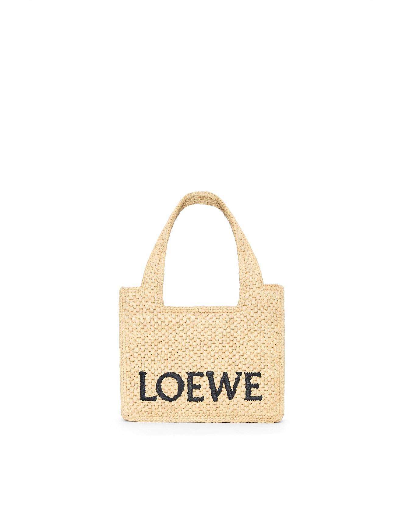 FONT TOTE MINI IN RAFFIA | David Jones (Australia & New Zealand)