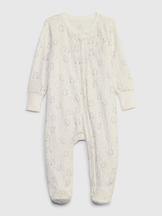 Baby First Favorites 100% Organic CloudCotton Footed One-Piece | Gap (US)