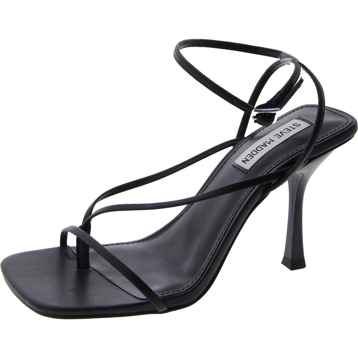 Annie Womens Faux Leather Ankle Heels | Shop Simon