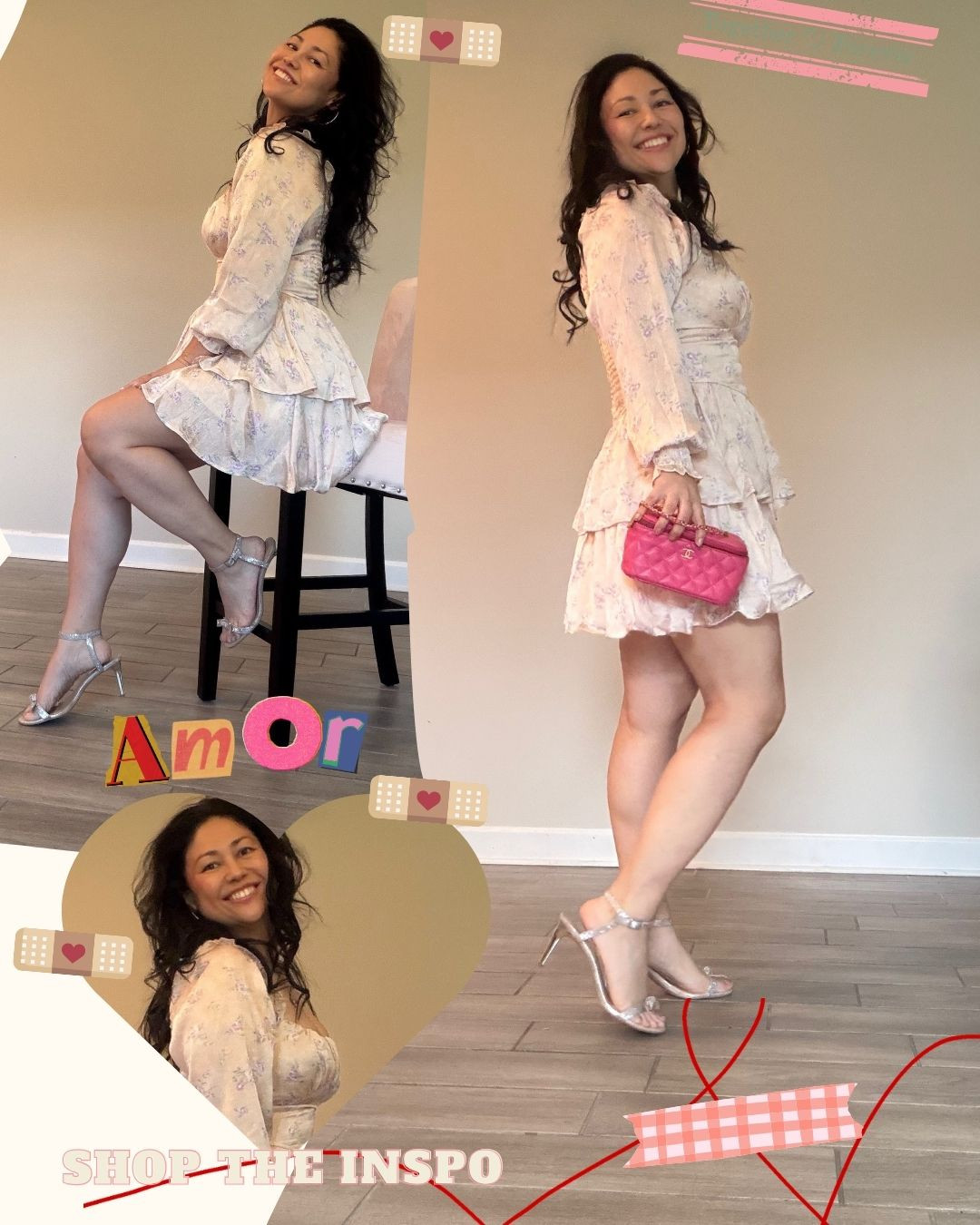 Soft romance in every detail. This lilac and blush pink dress brings dreamy feminine energy perfect for date nights or sunset strolls. Styled with a classic Chanel small bag for a timeless touch and delicate high heel sandals to elevate the look. Effortless, elegant, and just a little bit magical.
Follow me on IG: @michellemc8
#RomanticStyle #ChicOutfit #FeminineFashion #ElegantLook #DateNightStyle 

 #LTKFestival #LTKootd #LTKU
