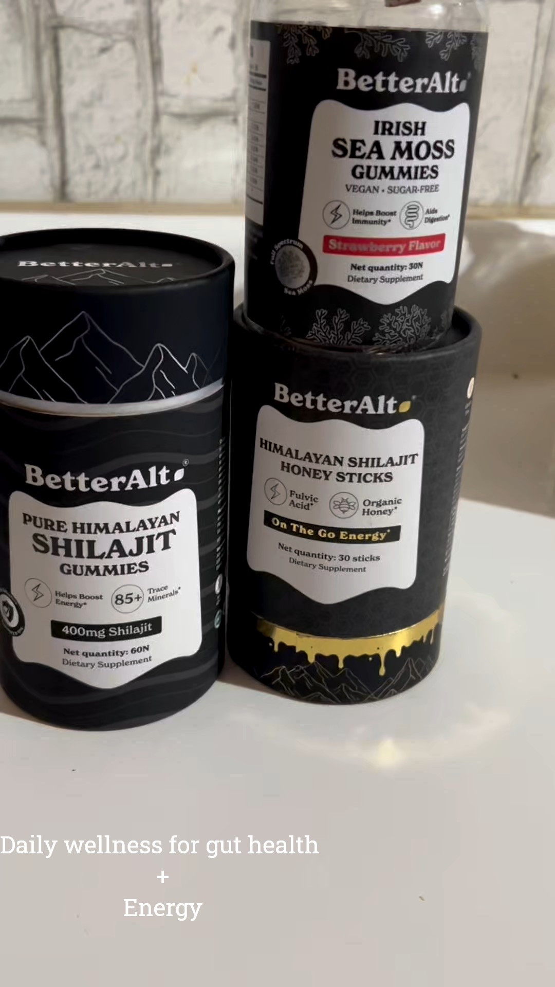 Simple yet effective wellness routine. 
*Shilajit gummies for energy & vitality 
*shilajit honey stick for boost of energy 
* seamoss gummies for gut support & minerals 

#LTKfitnessgoals #LTKActive #LTKmorningroutine