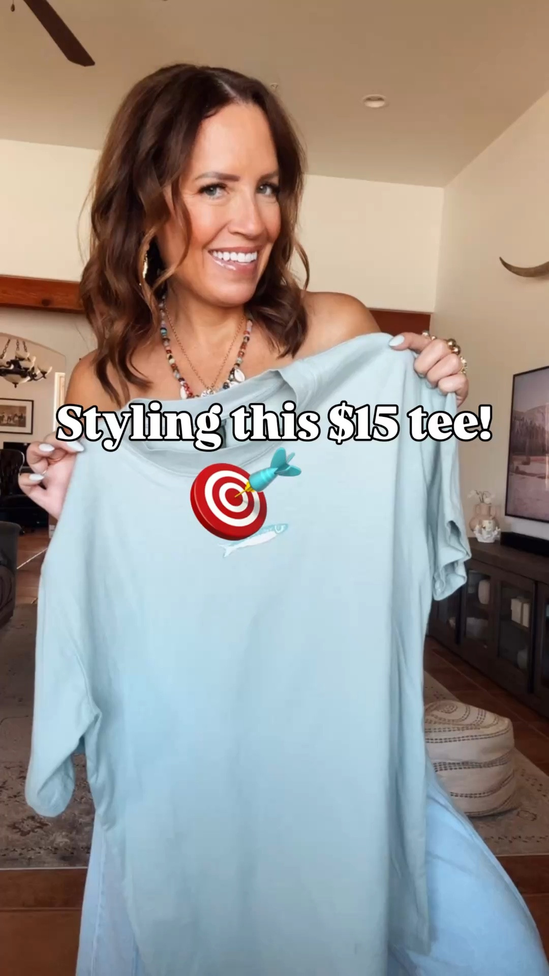 This $15 tee at Target is so cute! The graphic is so on trend for summer! I thought it would look cute cropped to wear with high waisted shorts or pants! 
I’m wearing a small.

#LTKootd #LTKgrwm #LTKOver40
