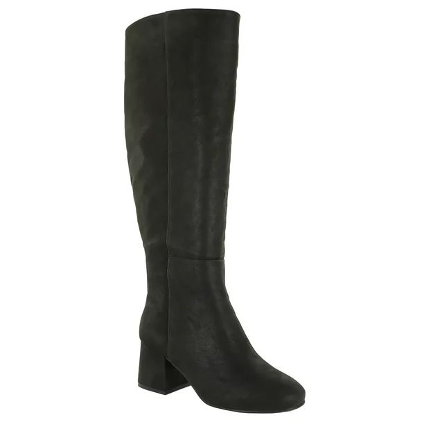 Eloquii Elements Women's Wide Calf Block Heel Dress Boots - Walmart.com | Walmart (US)