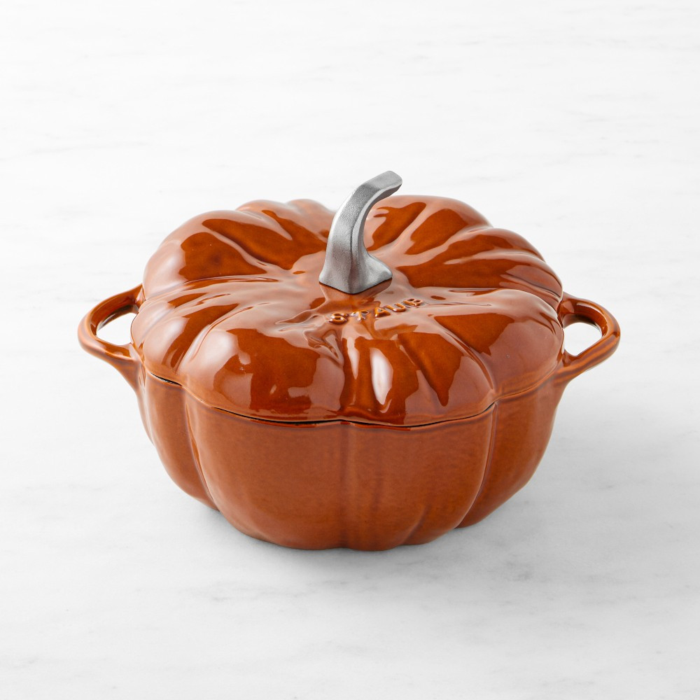 Staub Enameled Cast Iron Pumpkin Cocotte, 3.5-Qt | Williams-Sonoma