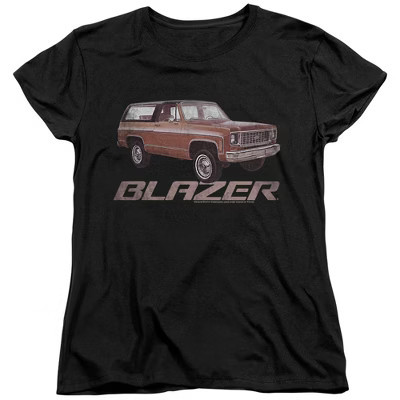 Women's Chevy Blazer Retro T-Shirt, Black, Medium | Target