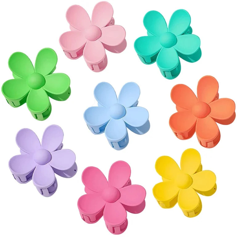 8pcs Flower Clips Flower Claw Clips Decorative Hair Clips Fashion Hair Claw Clips - Walmart.com | Walmart (US)