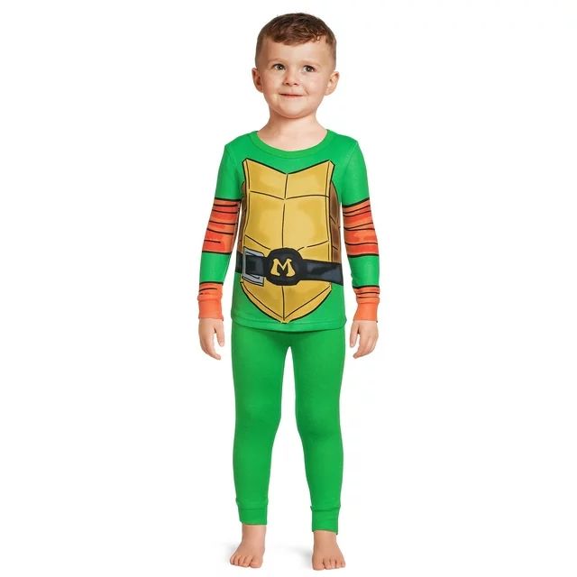 Teenage Mutant Ninja Turtles Toddler Boy Snug-Fit Pajama Set, 2-Piece, Sizes 12M-5T - Walmart.com | Walmart (US)