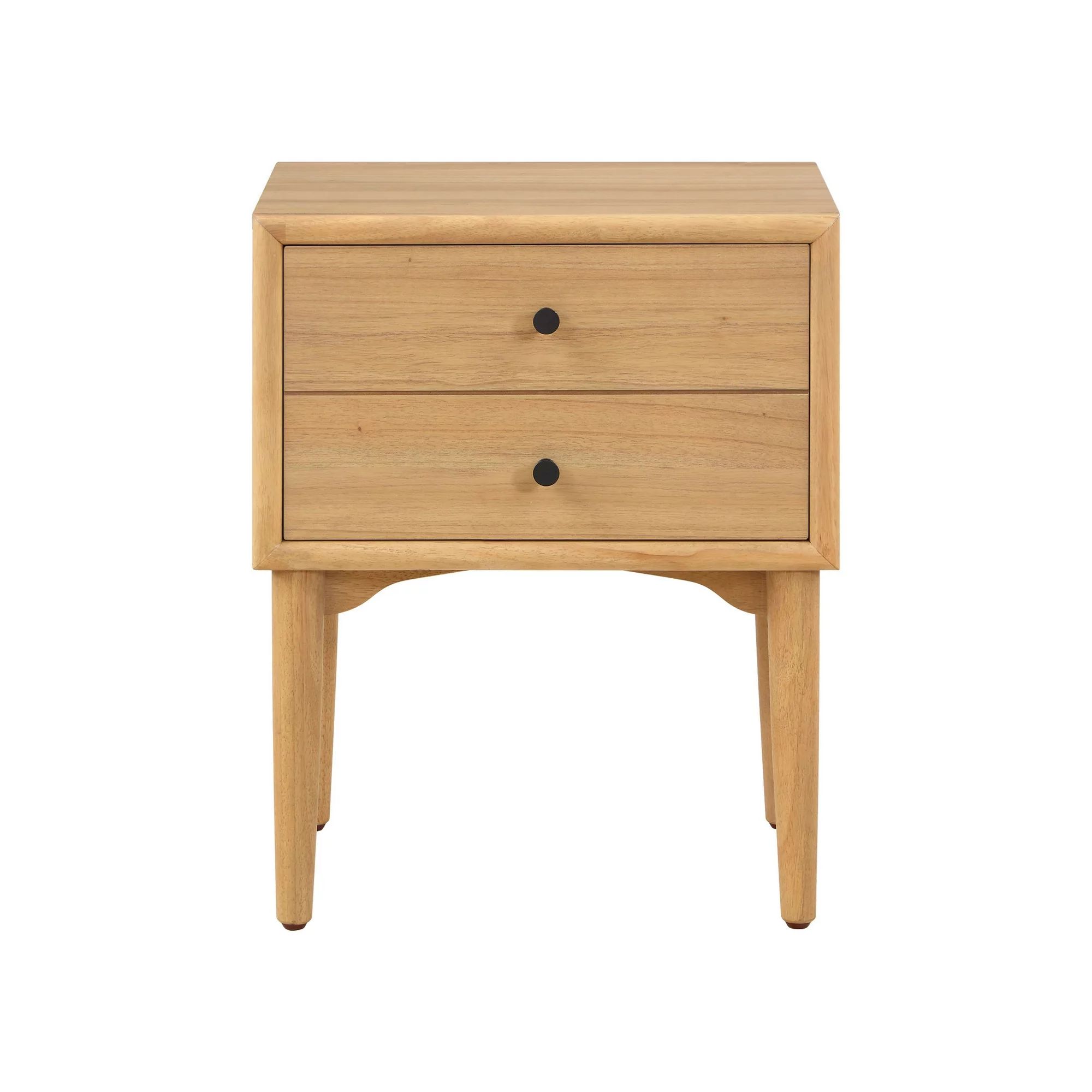 Better Homes & Gardens Bristol Nightstand with Solid Wood Frame, Natural Oak finish, by Dave & Je... | Walmart (US)
