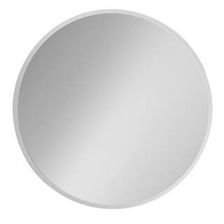 Madeleine Home Harrison 24 in. H x 24 in. W Modern Round Frameless Wall Hanging Accent Mirror MH-... | The Home Depot