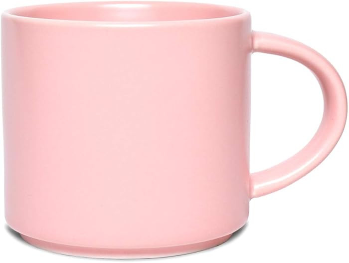 Bosmarlin Matte Ceramic Coffee Mug for Office and Home, 13 oz, Dishwasher and Microwave Safe (Pin... | Amazon (US)