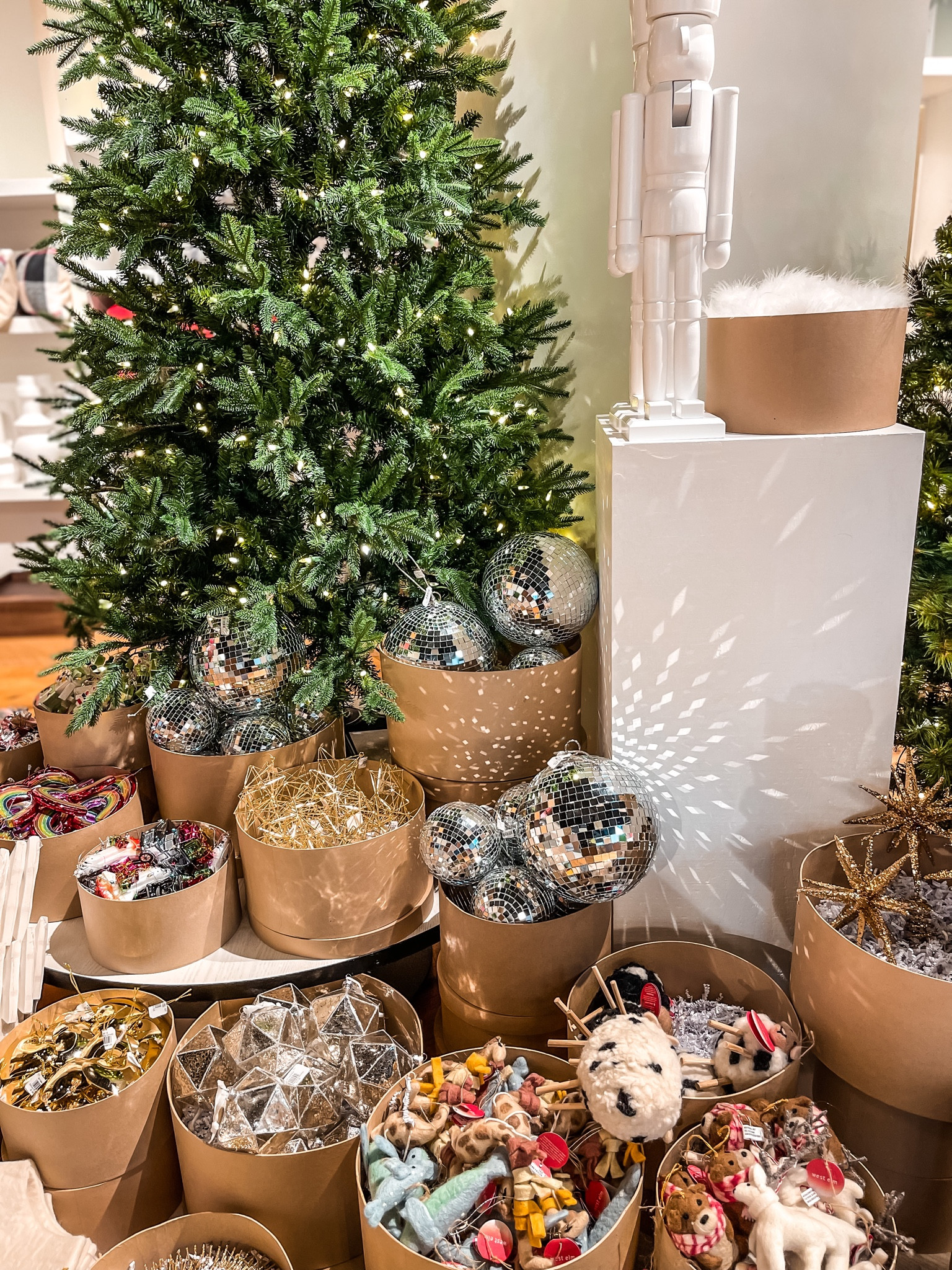 6.5 ft. Pre- lit Faux Christmas tree🎄 
****under $100!****
- metallic ornaments
- shiny and sparkly holiday decor
- hanging disco ball tree ornaments
- modern nutcrackers

#ltkchristmas #ltkunder100 #ltkcyberweek

#LTKHoliday #LTKsalealert #LTKSeasonal