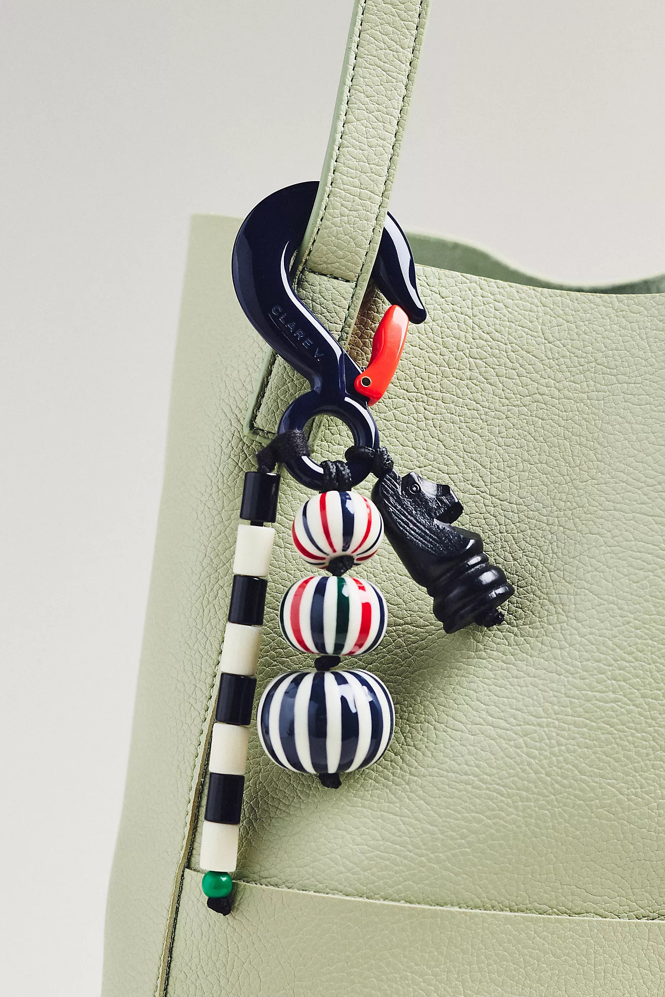 Clare V. Beaded Stripe Fob Charm | Anthropologie (US)