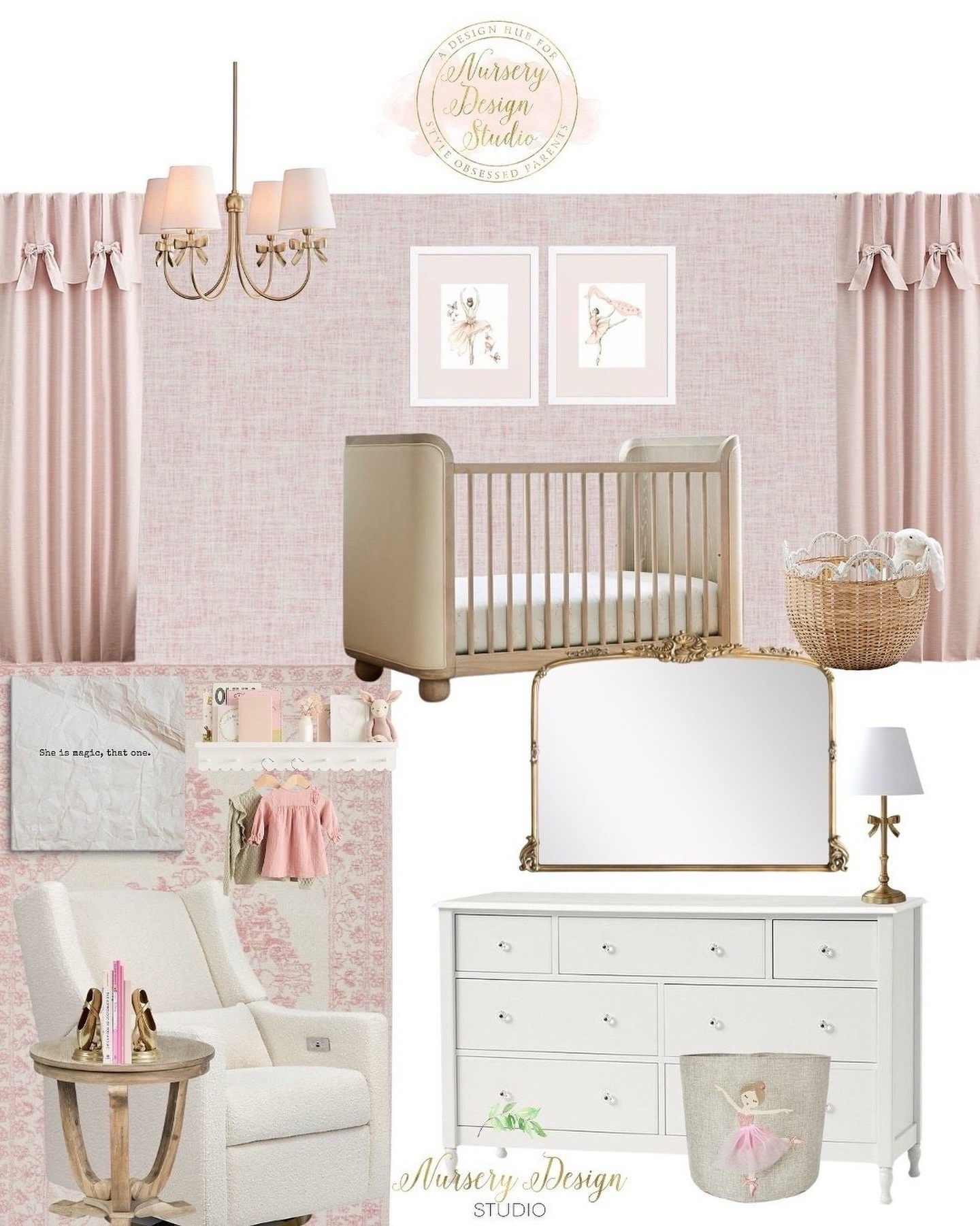 Girls nursery- pink ballerina baby room 

#LTKBaby #LTKKids #LTKBump