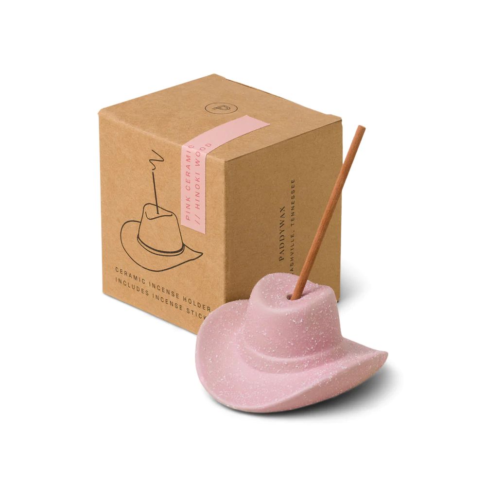 Cowboy Hat Incense Holder - Pink | Paddywax