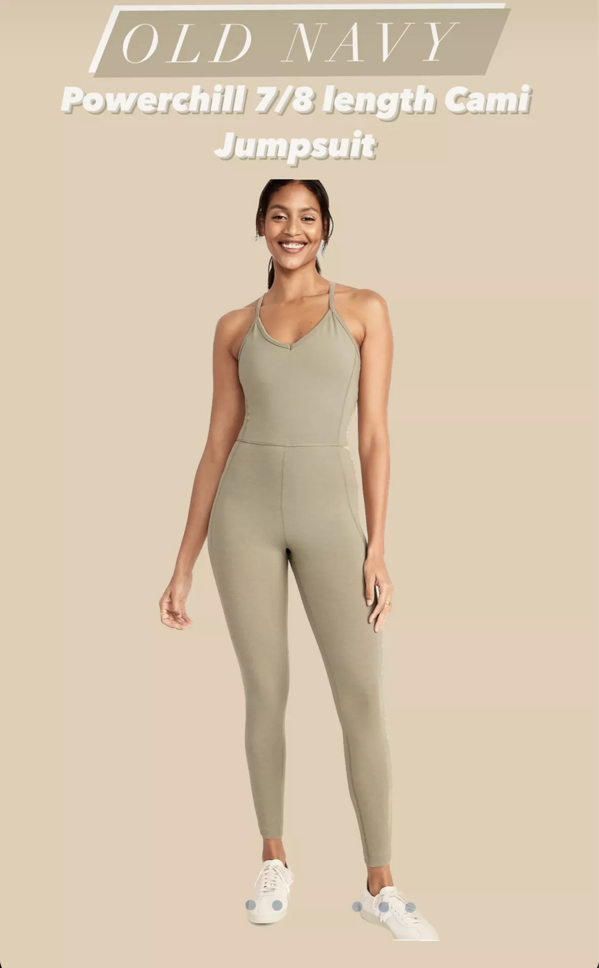 PowerChill 7/8 Cami Jumpsuit for Women, Old Navy