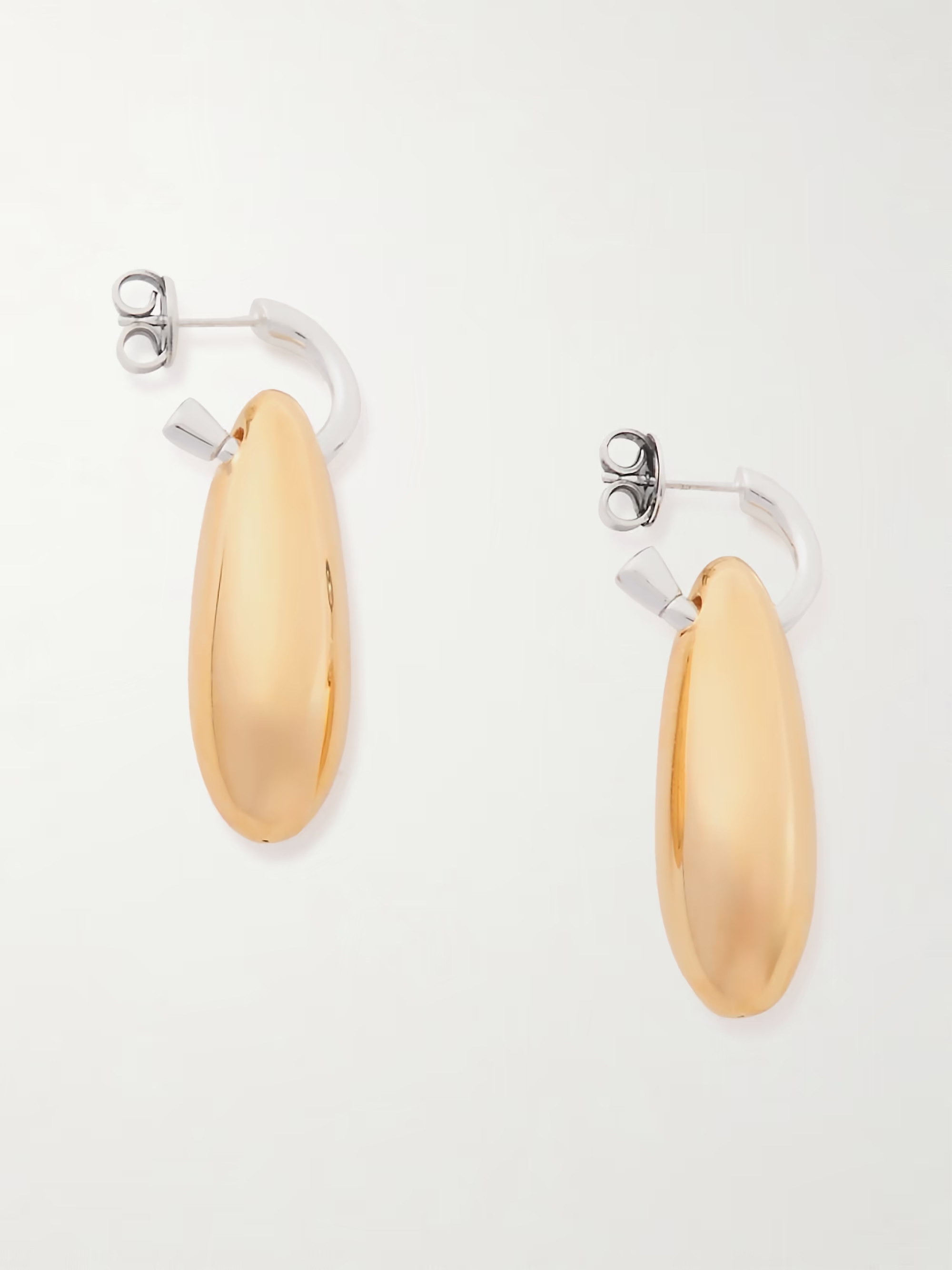Gold-plated and silver earrings | NET-A-PORTER APAC
