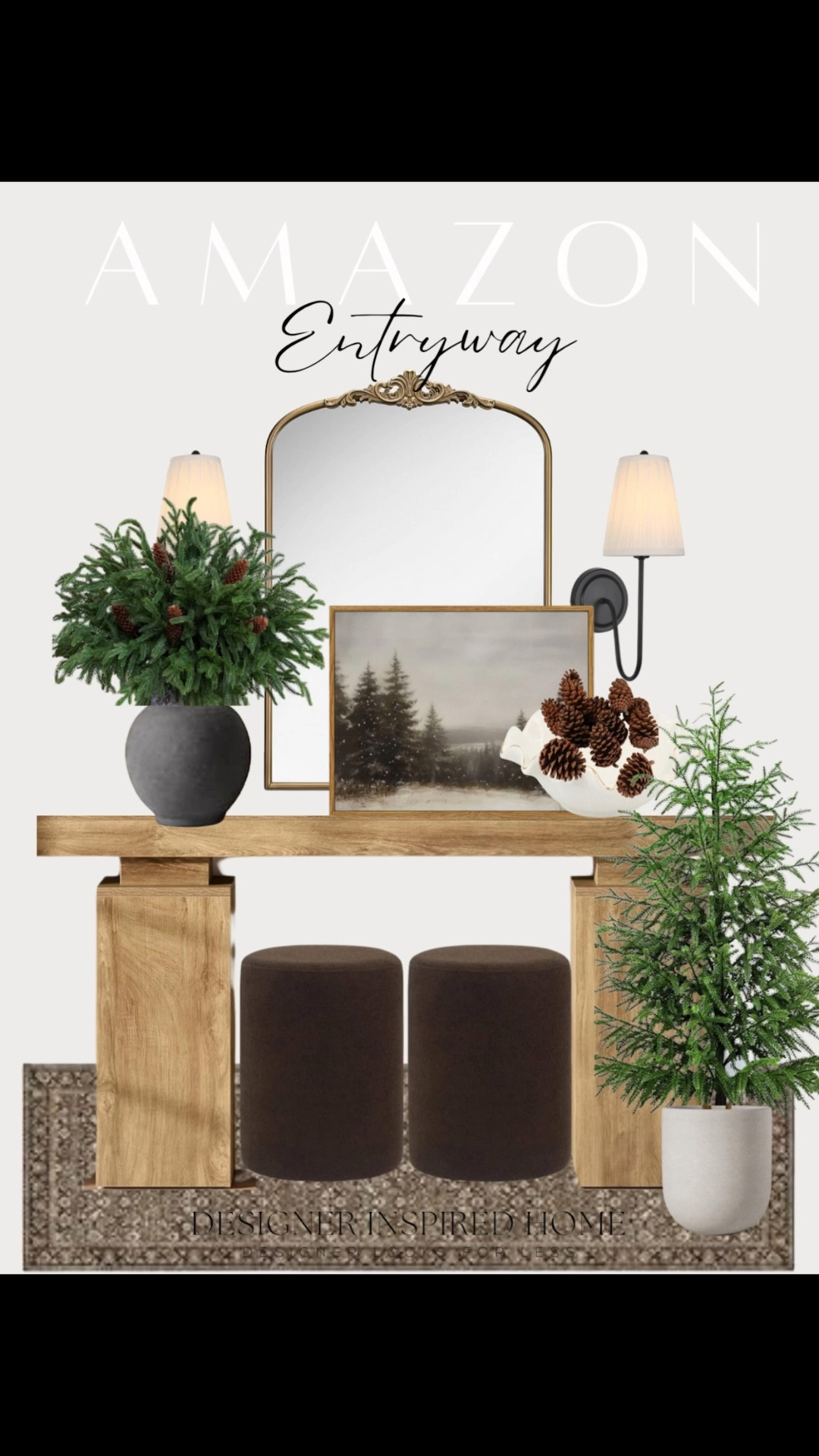 Amazon holiday entryway inspo 

#LTKSeasonal #LTKHome #LTKFindsUnder50