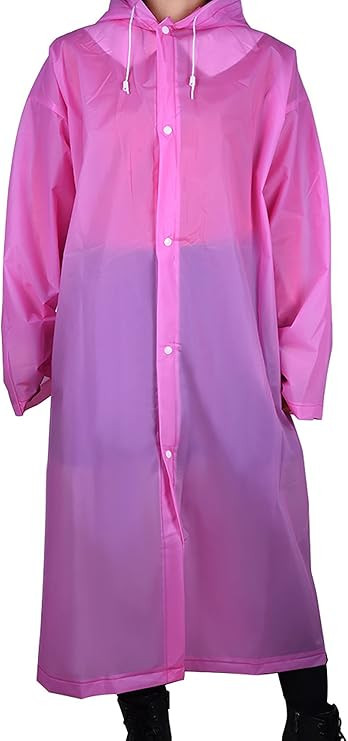 Mudder Adult Portable Raincoat Rain Poncho with Hoods and Sleeves | Amazon (US)