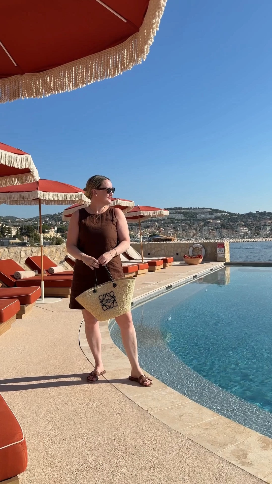 Afternoon at the pool
Linen mini dress in size M

Chic coverup
South of France outfit

#LTKSeasonal #LTKTravel