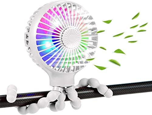 scurry Upgraded Stroller Fan Mini Battery Operated Fan Small USB Rechargable Desk Fan Baby Portab... | Amazon (US)