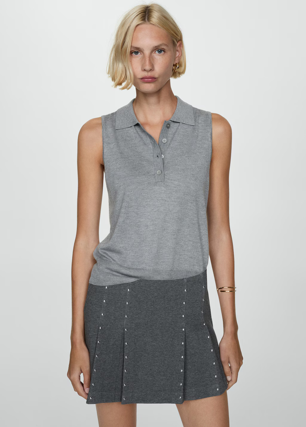 Mini-skirt with studs | Mango (US/MX/AU)