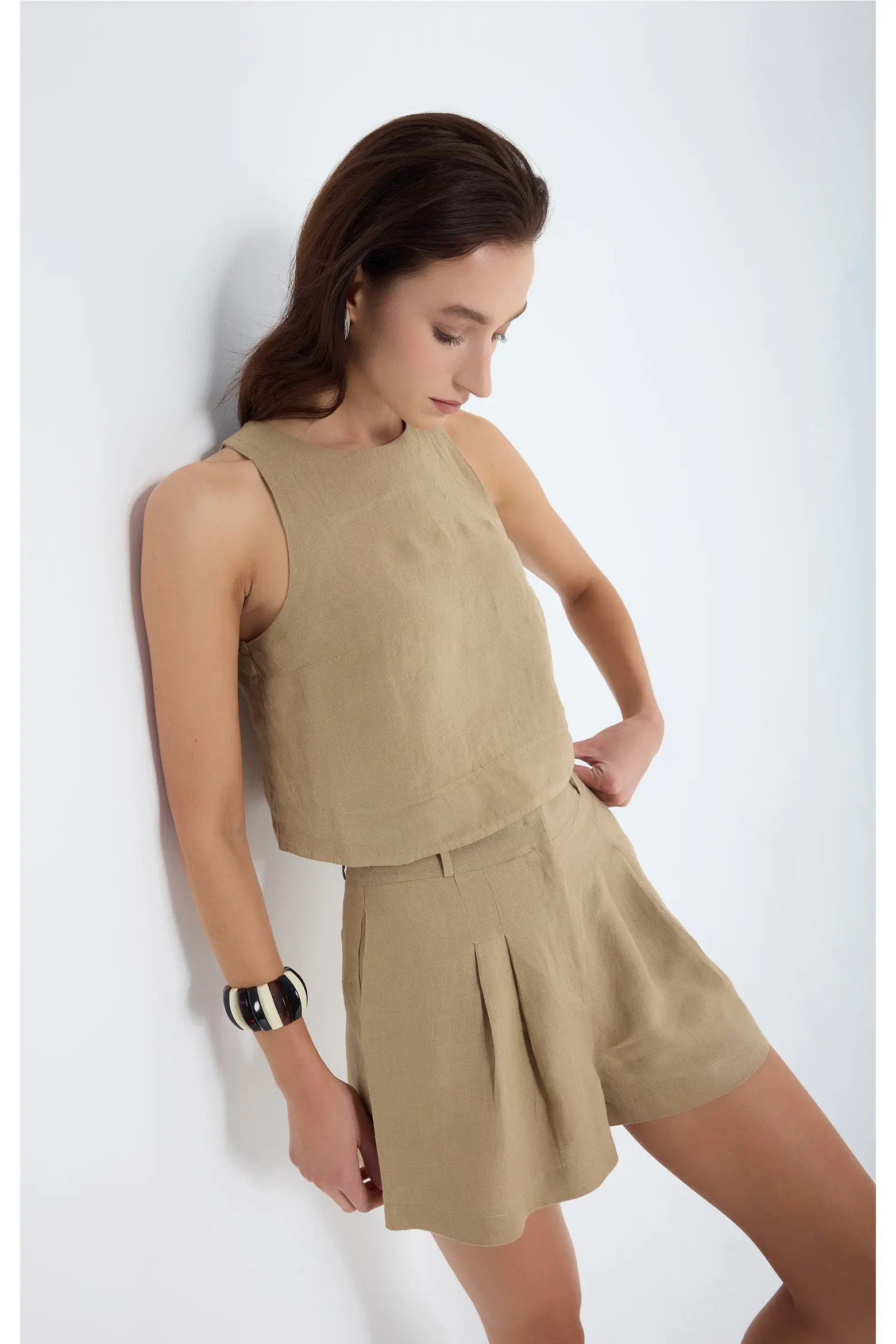 Reve 100% Linen Relaxed Fit High-Waist Shorts (Women) | Nordstrom | Nordstrom