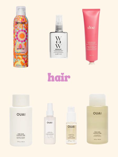 VIB can now shop the Sephora sale! 

These are my current favorite hair products at Sephora. 

For hair, I utilize mainly Ouai products. My favorite products of theirs are their leave in conditioner and hair oil. The hair oil is great for a heat protectant and softening out natural curls post gel. I use Dae styling cream for fun hair looks and Amika for a talc-free dry shampoo! 

#LTKbeauty #LTKxSephora #LTKsalealert