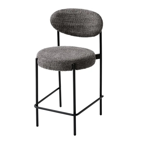 Better Homes & Gardens Boucle Counter Stool, Gray | Walmart (US)