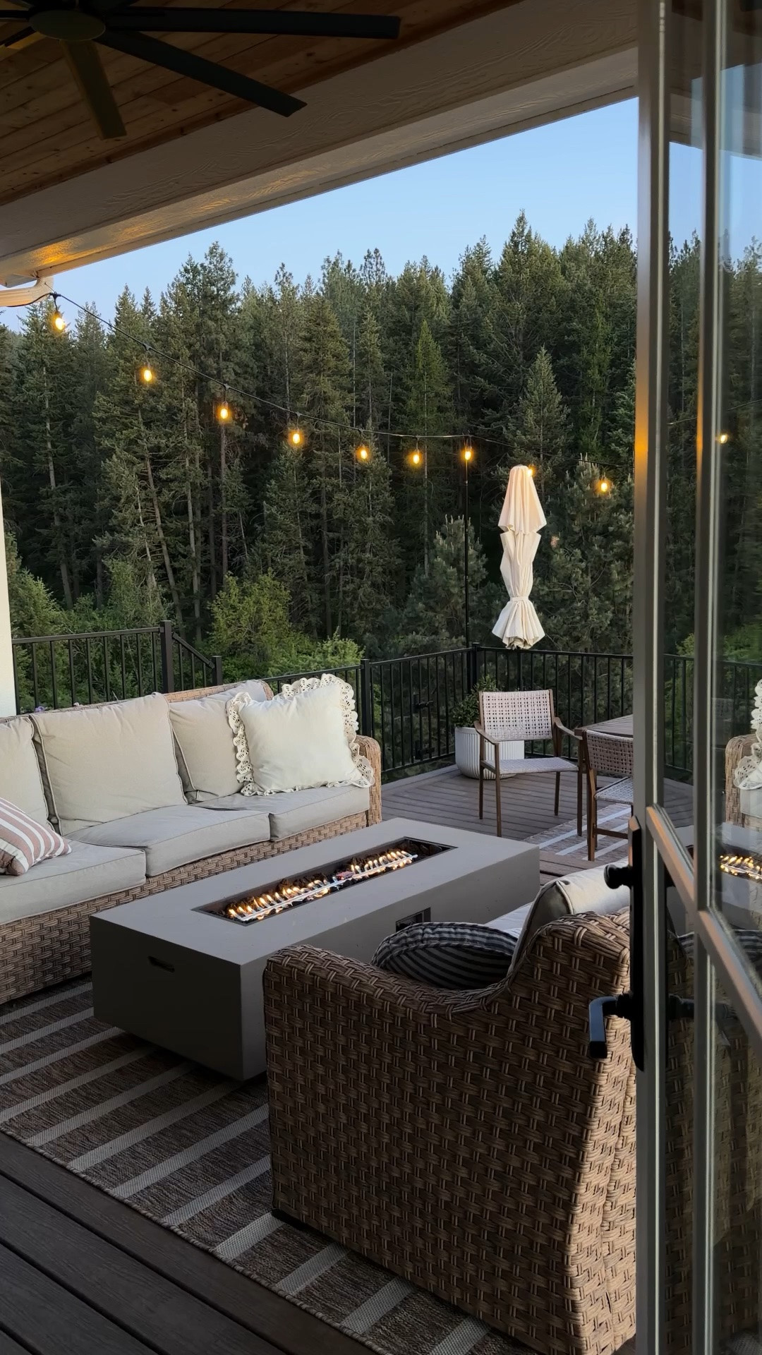 Got the new fire table up and running & the bistro lights hung. Summer vibes are strong. 😍 

Outdoor living, debt, fire table, fire, pit, outdoor sofa, outdoor seating, outdoor rug, bistro, lights, twinkle lights, Amazon, Wayfair, outdoor dining, planters, pot, summer, spring, outdoor pillows, outdoor decor, Memorial Day ￼

#LTKSaleAlert #LTKHome #LTKSeasonal