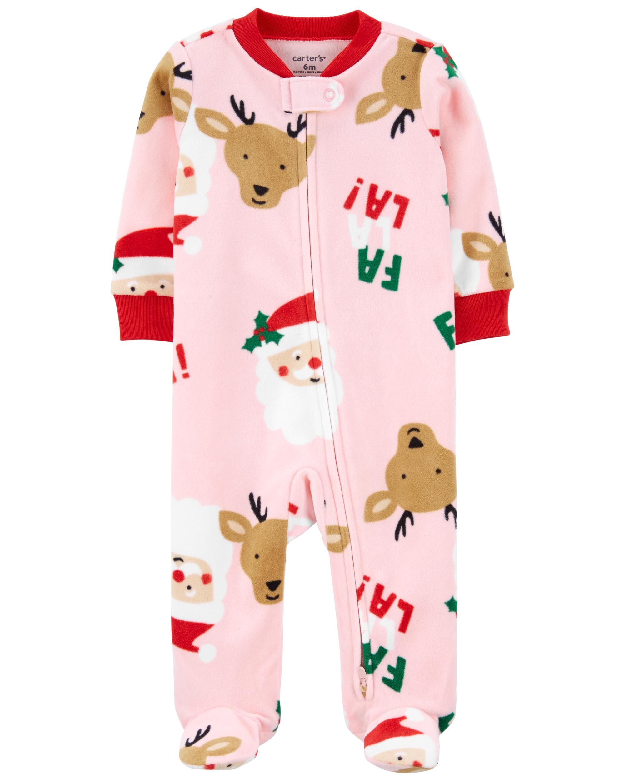 Santa Zip-Up Cotton Sleep & Play | Carter's