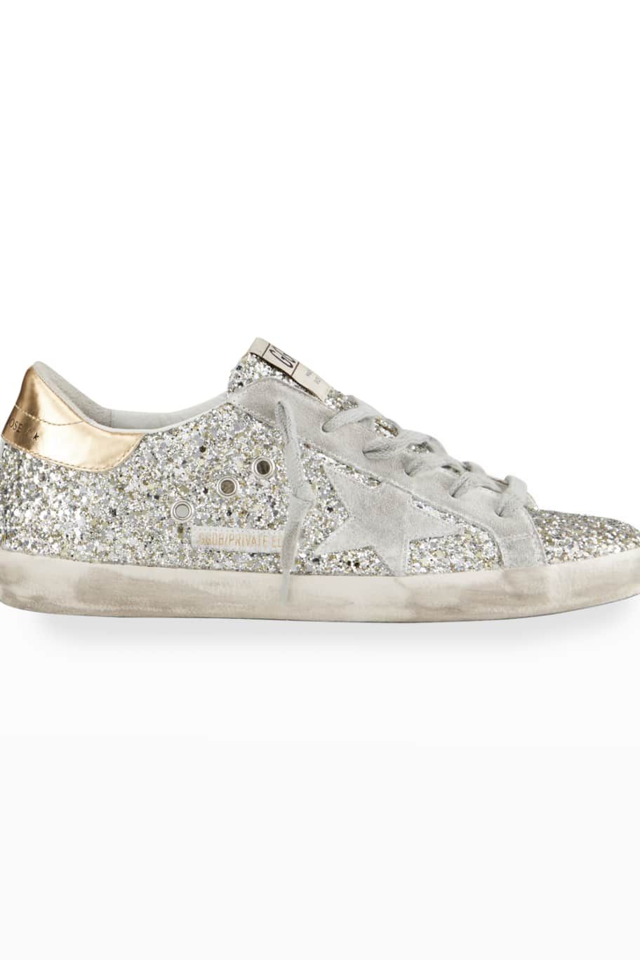 Golden Goose Superstar Glitter Metallic Sneakers | Neiman Marcus