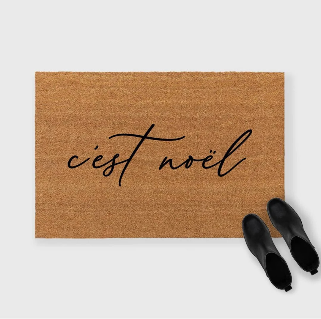 C'est Noel Doormat, Cest Noel Doormat, Joyeux Noel Doormat, French Doormat,christmas Doormat, Fre... | Etsy (US)