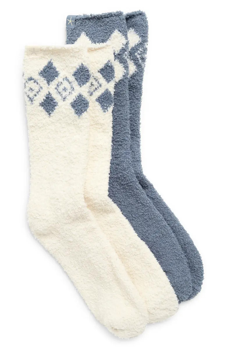 Barefoot Dreams® CozyChic™ Geo Print Socks - Pack of 2 | Nordstromrack | Nordstrom Rack