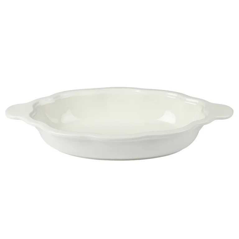 The Pioneer Woman Stoneware 3-Quart Oval Pumpkin Casserole Baking Dish with Lid, Linen | Walmart (US)