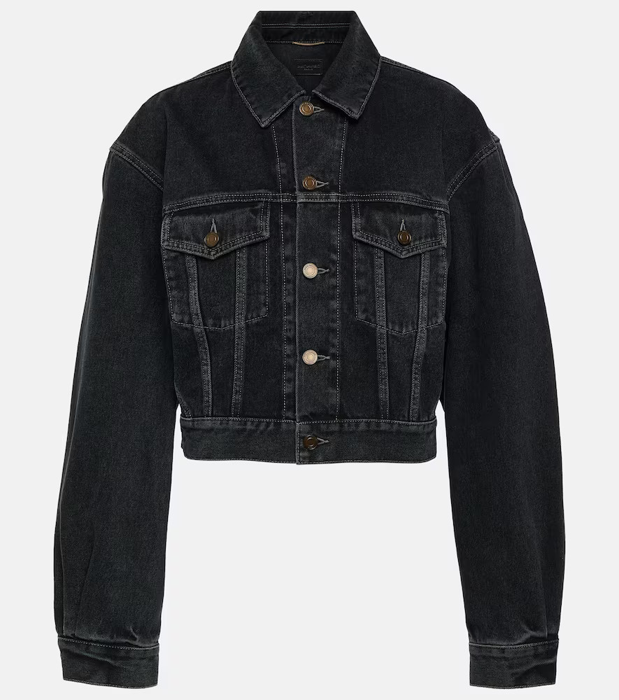 Saint Laurent '80s cropped denim jacket | Mytheresa (DACH)