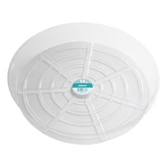 Crescent Garden 14.02-in Clear Plastic Plant Saucer | Lowe's