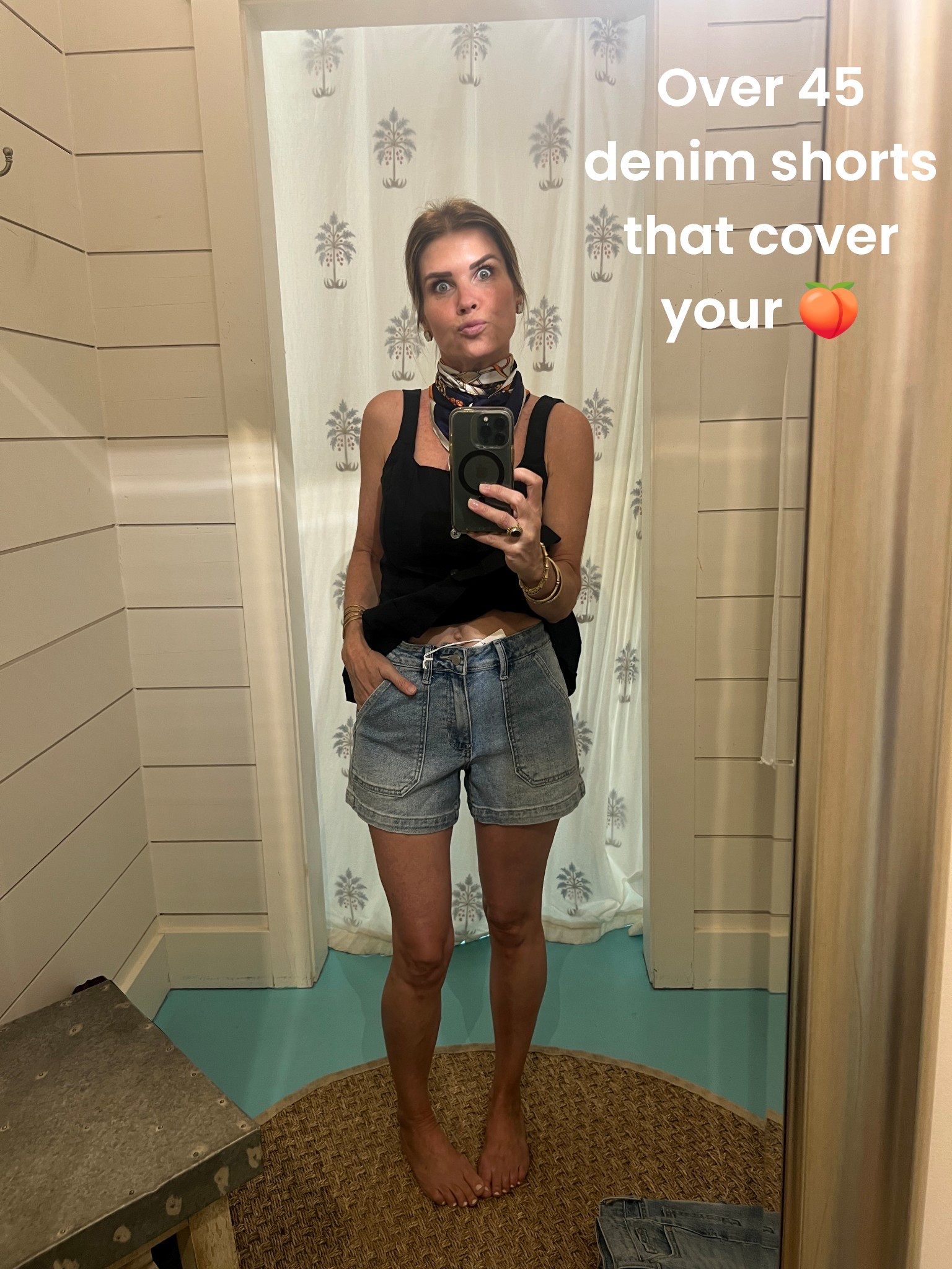 Found the perfect pair of jean shorts to cover my 🍑

#LTKFindsUnder100 #LTKStyleTip #LTKOver40