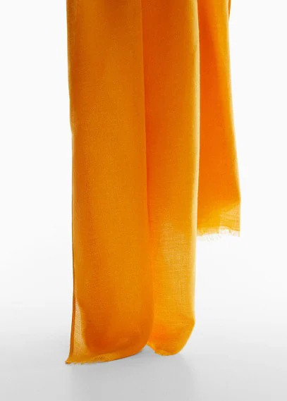 Flowy scarf mustard - Woman - One size - MANGO | MANGO (UK)