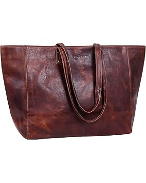 ANTONIO VALERIA Gift For Mothers Day Avery Leather Tote/Top Handle Shoulder Bag for Women | Amazon (US)