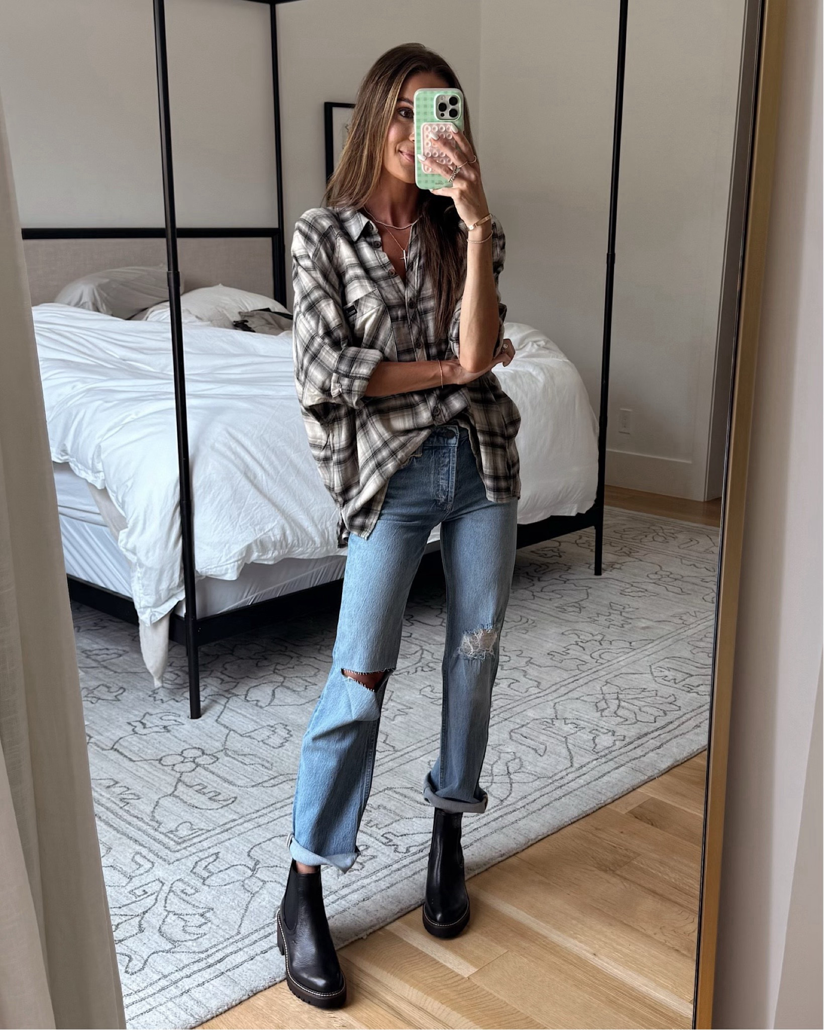 flannel + boots still in stock at the #nsale! 🙌🏻 such good staples for fall! 🍁

#LTKxNSale