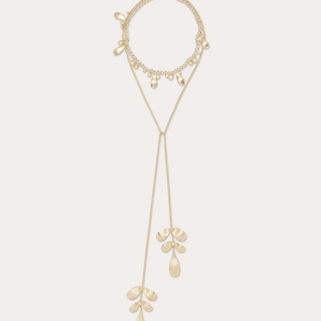 Anya Flower Lariat Necklace | Ramy Brook