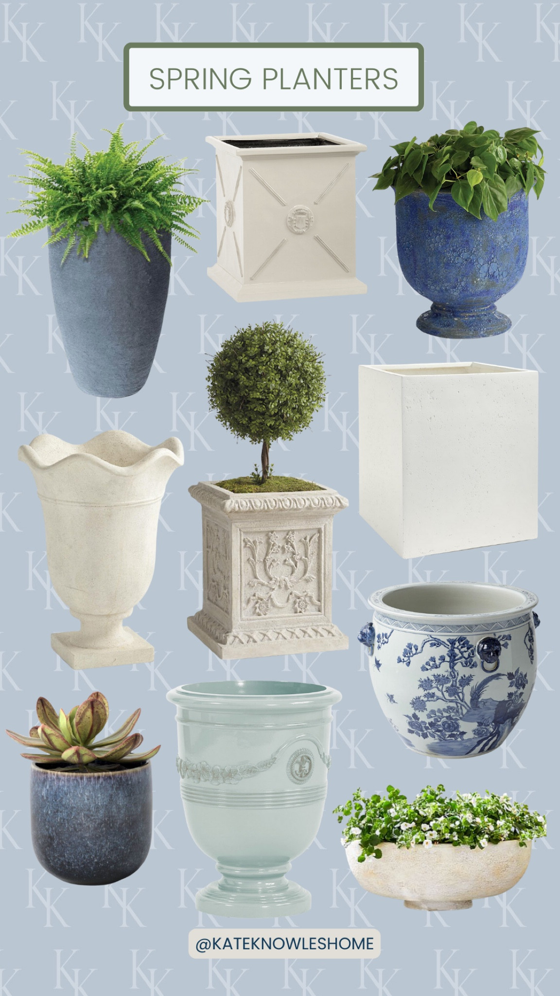 Spring Planters / Planter / Outdoor Planter / Porch Planters / Square Planter / Fluted Planter / Spring Porch Refresh / Outdoor Home Decor  

#LTKFind #LTKhome #LTKSeasonal