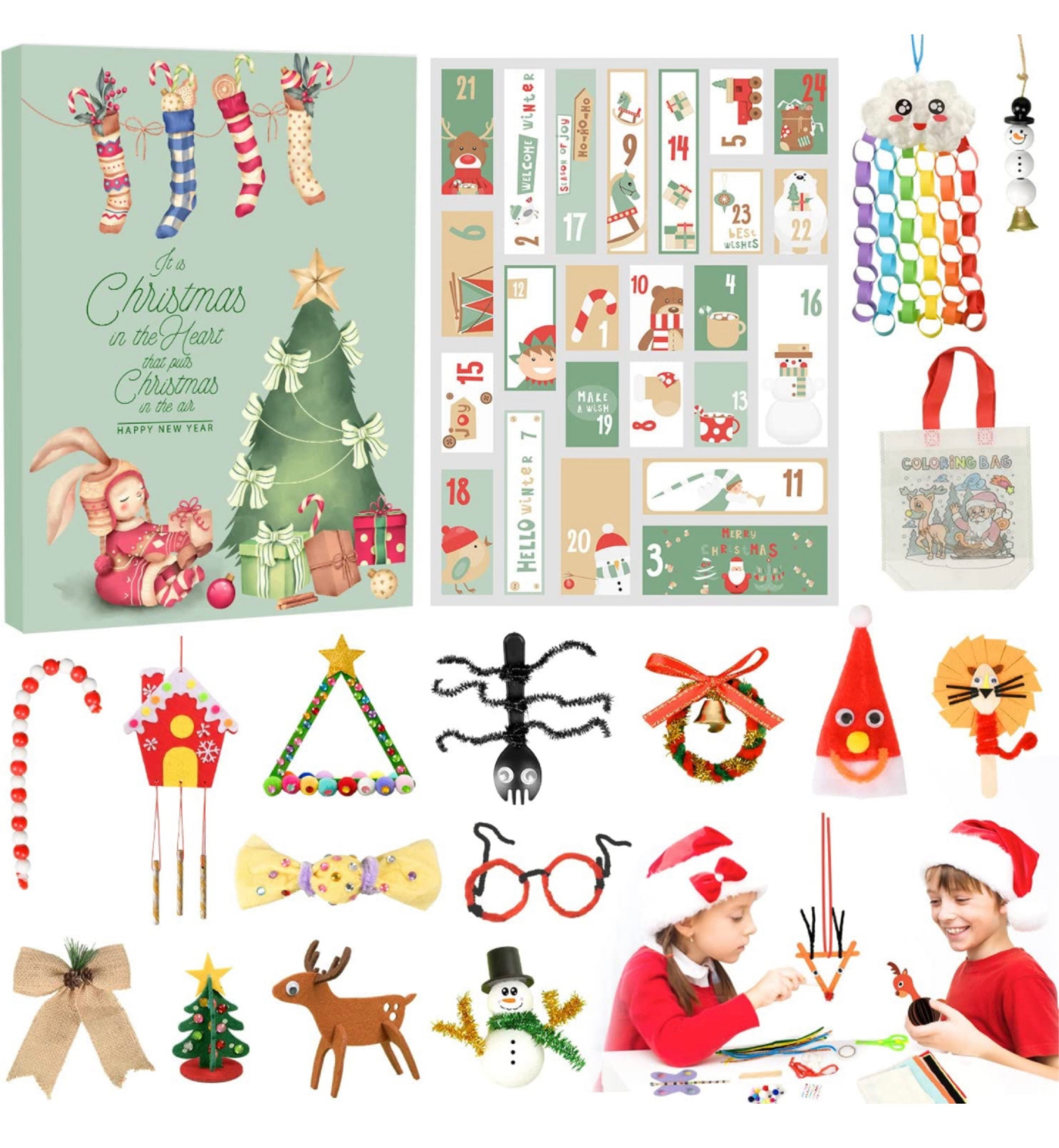 DIY arts and crafts advent calendar for toddlers/kids.

#LTKSeasonal #LTKHoliday #LTKkids