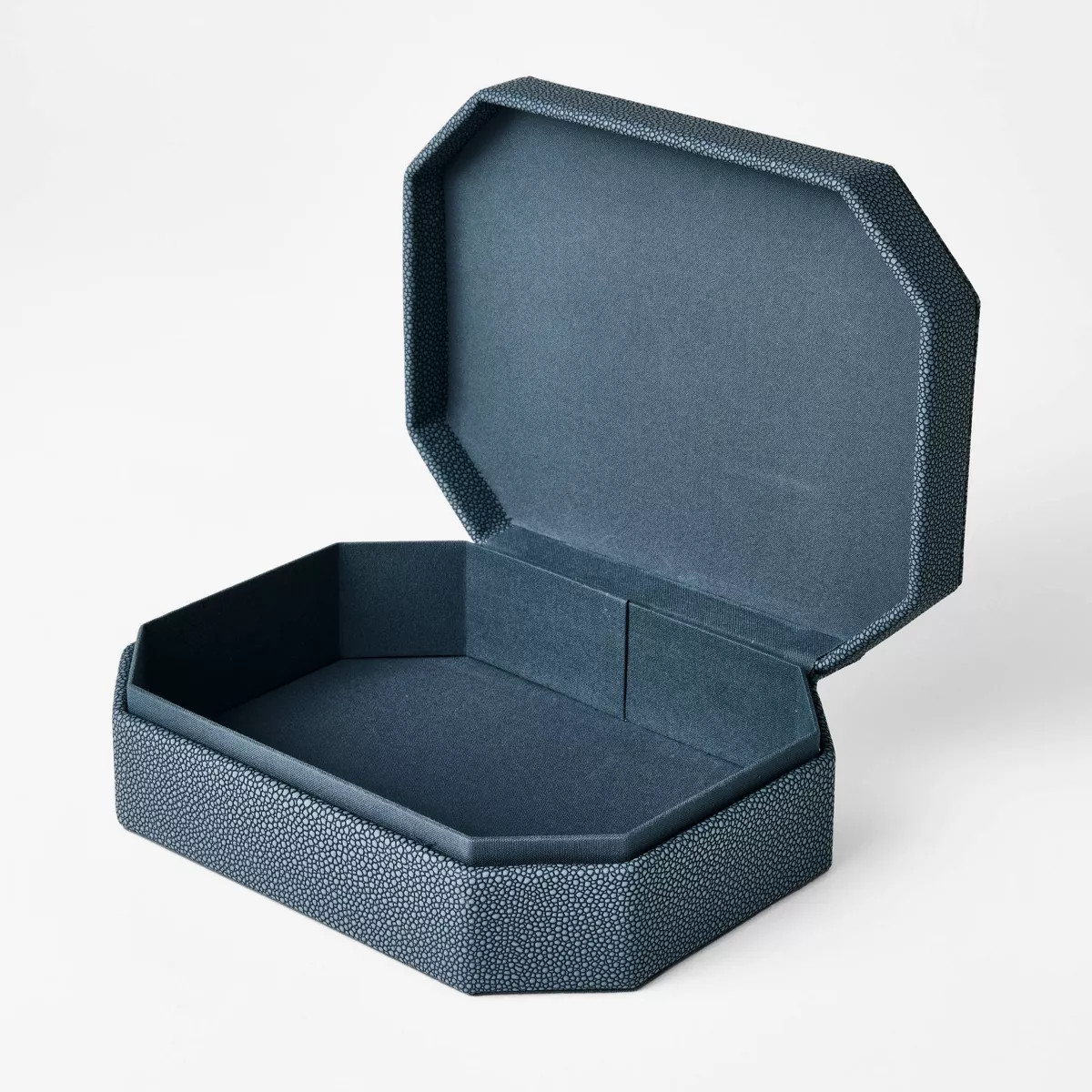 Faux Shagreen Box Blue - Threshold™ designed with Studio McGee | Target